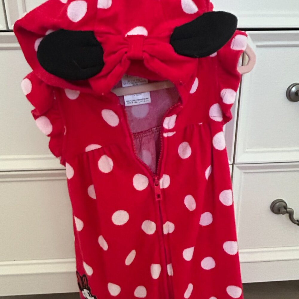 Disney Minnie Mouse Pool Cover Up for Toddlers Size 2